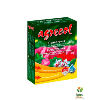 Удобрение для пеларгоний (кристаллическое) 15-10-25 ТМ Agrecol 200г