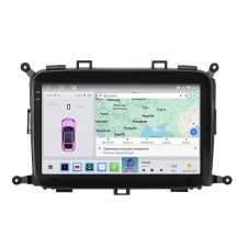 Штатная магнитола Lesko Kia Carens III (RP) 2013-2019 9" 4/64 QLED CarPlay 4G Wi-Fi GPS 360 Prime (11185-79283)
