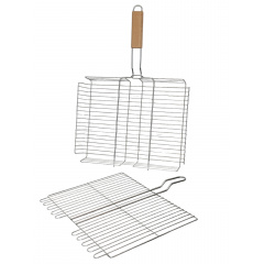 Решітка гриль для барбекю Gorillas BBQ 40x30 см Хром (RGB3) Прилуки