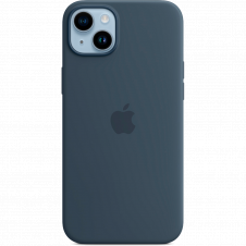 Чехол Silicone Case с MagSafe для Apple iPhone 14 Plus (Storm Blue) ААА