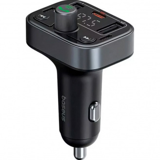FM-трансмітер Baseus FM Launcher S-09 Pro Black (C10762200113-00)