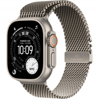 Смарт-часы Apple Watch Ultra 3 49mm Natural Titanium Case with Natural Titanium Milanese Loop Large (MF0E4)