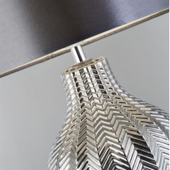 Настольная лампа Searchlight Chevron 33x52 см Хром (SeEU3452SM) Лубни