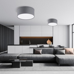 Потолочный светильник TK Lighting Rondo 13 см Серо-белый (TK3332) Обухов
