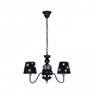 Люстра Candellux Batley 52x40 см Серебристо-черный (50203105)