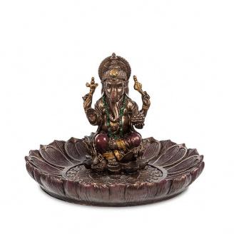 Статуєтка-подставка Ganesha для благовоний 9х12х12 см Veronese Разноцветный AL229032