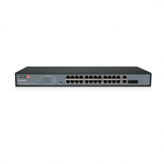 Неуправляемый PoE-коммутатор Provision ISR PoES-24370C+2Combo с 24 портами PoE