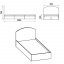 Кровать Компанит 90х200 Нимфея альба Виноградов