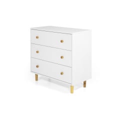 Комод UrbanOak-1 3ШУХ (Німфея Альба, 80x39x77 см) IMI Миргород