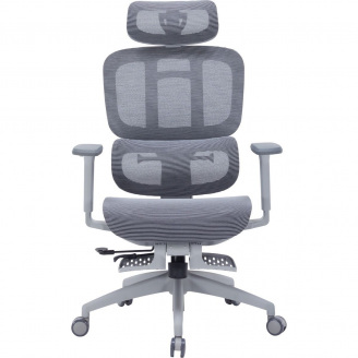 Офісне крісло OfficePro Skyline Footrest OC750-G-DG-DG Gray/Dark Gray