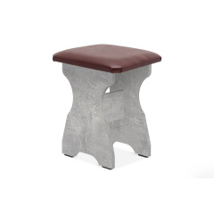 Табурет CuisineCorner (коричневий + бетон, 35х33х45 см) Дрогобич
