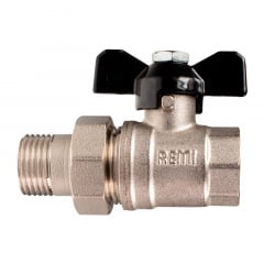 Кран кульовий з американкою прямий Remi 1" (68240) Вараш