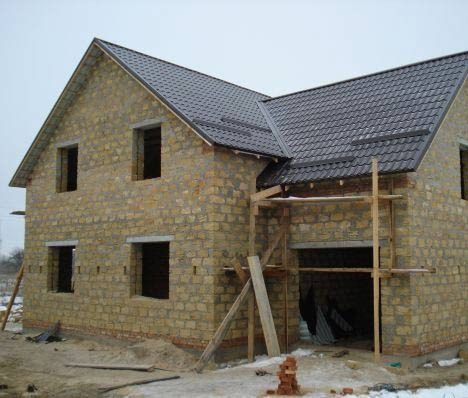 Строительство дома из ракушняка