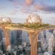 Город в небе - футуристическая концепция мегаполиса будущего ФОТО