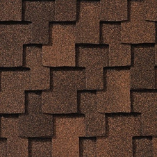 Бітумна черепиця GAF Grand Sequoia 1016*432 мм Mesa Brown