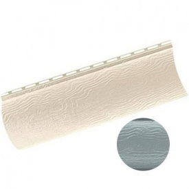 Акриловый сайдинг Альта-Профиль BlockHouse однопереломный серебристый