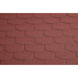 Битумная черепица Isola Biber 1000х333 мм Brick red