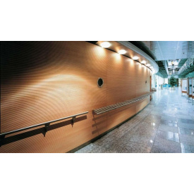 Перфорированная шпонированная панель из MDF Decor Acoustic 30/2 2400х576х17 мм зебрано