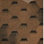Битумная черепица TILERCAT Прима 1000х317 мм коричневая Черновцы
