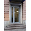 Двері алюмінієві з протиударною плівкою на склі в Києві Київ