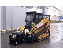 Ремонт дороги с использованием фрезы Caterpillar 205B
