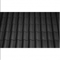 Черепица керамическая вентиляционная Tondach Романская Чехия 280х465 мм черная Львов