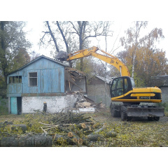 Знесення будівель екскаваторами Софіївська Борщагівка