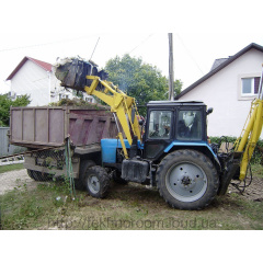 Навантаження сміття навантажувачем Борекс 2201 Київ