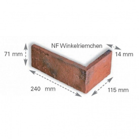 Клинкерная плитка ABC Klinkerguppe угловой элемент BR 240х115х71х15 мм