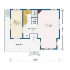 Проект каркасного будинку з мансардою 224 м2 Херсон
