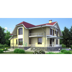 Проект каркасно-щитового дома с мансардой 366 м2 Ровно