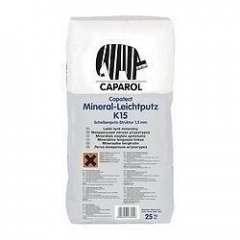 Штукатурка минеральная Caparol Capatect Mineral-Leichtputz K 15 25 кг белая Сумы