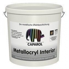 Краска дисперсионная Caparol Capadecor Metallocryl Interior 5 л серебряный металлик Николаев