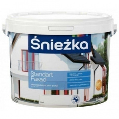 Акриловая краска Sniezka Standart fasad 20 кг белая Костополь