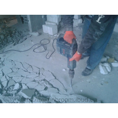 Демонтаж бетонной стяжки пола Киев