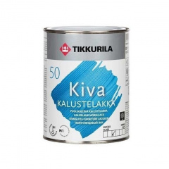 Акрилатний лак для меблів Tikkurila Kiva kalustelakka puolikiiltava 0,9 л напівглянцевий Київ