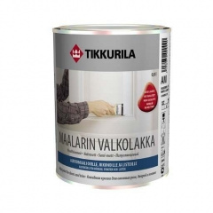 Алкидная краска для внутренних работ Tikkurila Maalarinvalkolakka 9 л полуматовая Черновцы