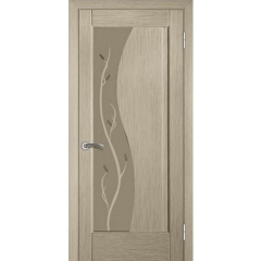 Межкомнатная дверь TERMINUS Modern Модель 16 остекленная беленый дуб Киев