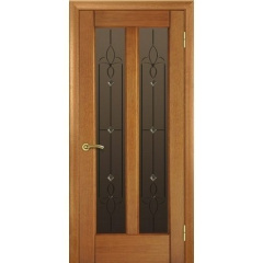 Межкомнатная дверь TERMINUS Modern Модель 17 остекленная орех классический Киев