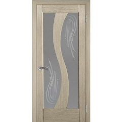 Межкомнатная дверь TERMINUS Modern Модель 15 остекленная беленый дуб Кропивницкий