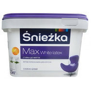 Матовая латексная краска Sniezka Max White latex 7 кг снежно-белая