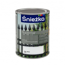 Хлоркаучукрвая емаль Sniezka Supermal Emalia Chlorokauczukowa 0,9 л біла