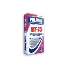 Штукатурка теплоизоляционная Polimin Гипс-комфорт плюс МГ-75 30 кг Каменец-Подольский
