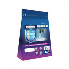 Смесь для межплиточных швов Polimin Fuga color 2 кг желтая Броды