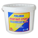 Тонуюча грунтовка Polimin Контакт-грунт АС-3 10 л біла Київ