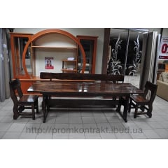 Лавка деревянная 2000х370х450 мм тик Дубно