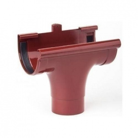 Воронка проходная Profil 130/100 мм красная