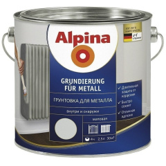 Грунтовка для металла Alpina Grundierung fur Metall 0,75 л Киев