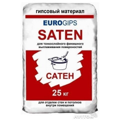 Финишная шпаклевка EUROGIPS Saten 25 кг белая Одесса