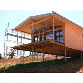 Будівництво пальово-гвинтового фундаменту для будинків з дерева